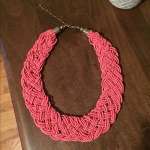 Pink Braided Necklace